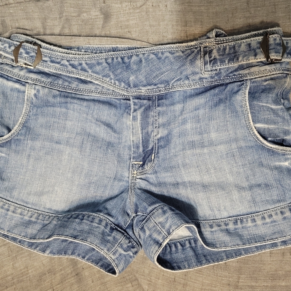 Vintage chip & pepper denim shorts